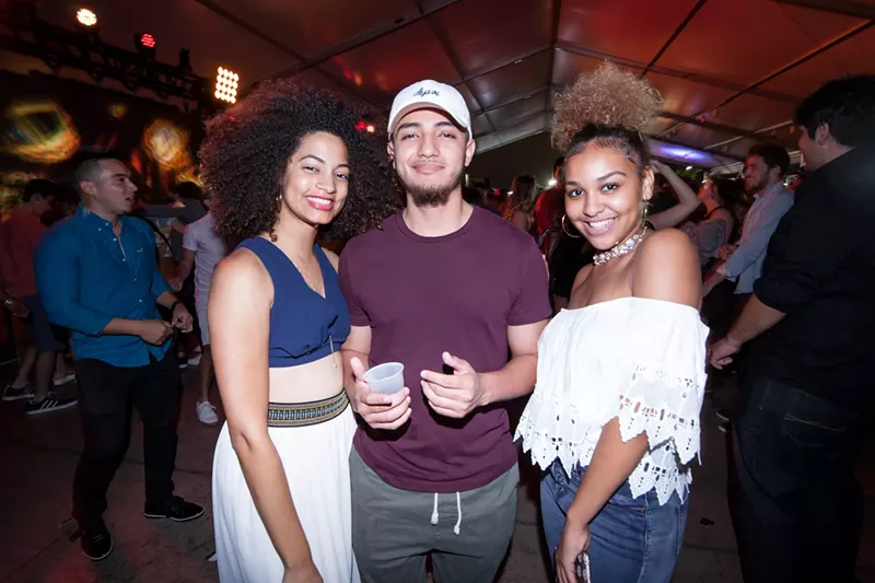 Image: Wynwood party people at this month's art walk.