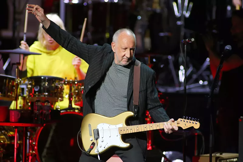 Image: The Who's Pete Townshend at Hard Rock Live during stop one of the Who Hits Back Tour.