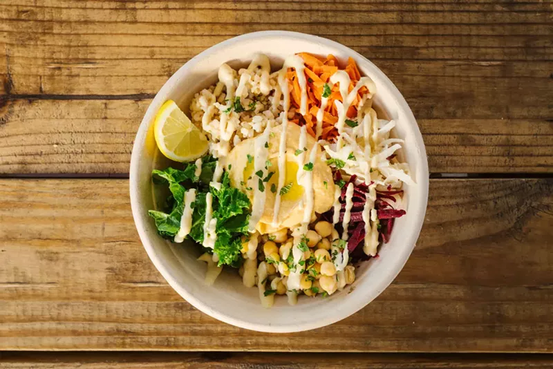 Image: Mediterranean bowl at Della Test Kitchen.