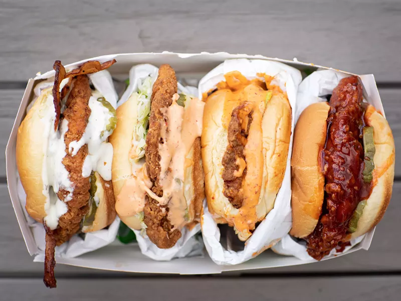 Image: Four chicken sandwiches