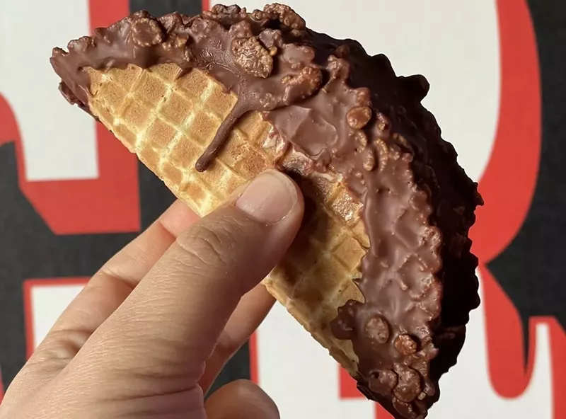 Image: Cry Baby Creamery is making ice cream tacos to fill the Klondike Choco Taco void.