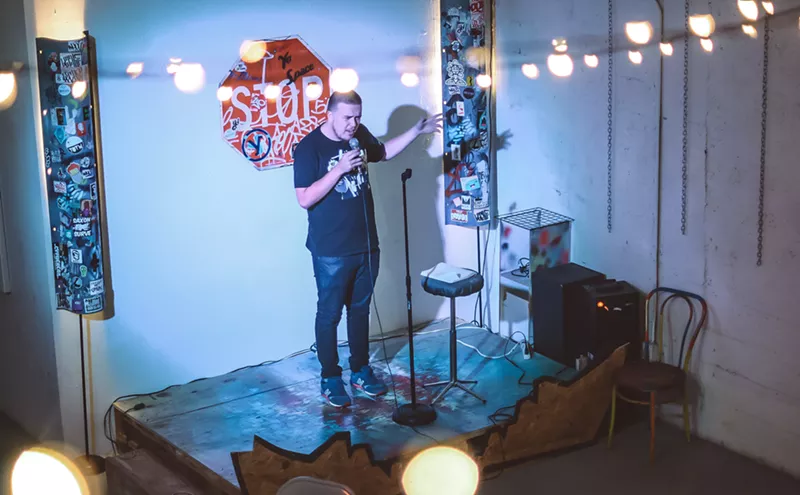 Image: This Month's Sh!ts n' Giggles Open Mic &amp; Sticker Swap Gets a Street-Art Twist