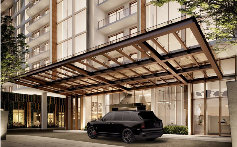 Shoma Bay, the new 24-story tower in North Bay Village, is offering future residents a Rolls-Royce chauffeur to ride around town.