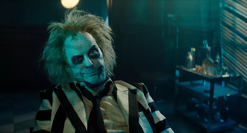 Image: Still of Michael Keaton in Beetlejuice Beetlejuice
