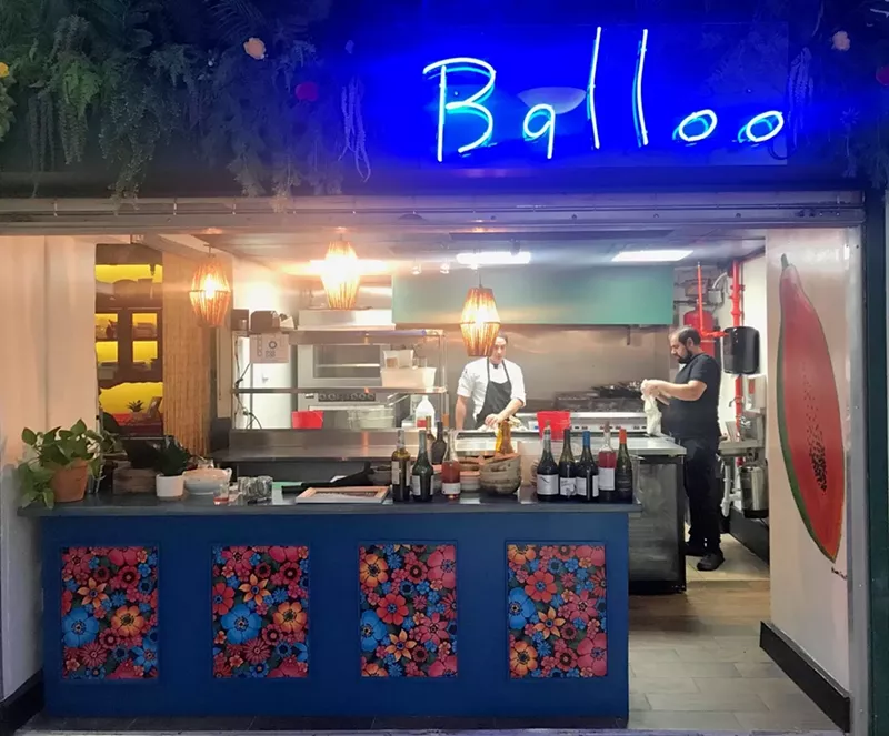 Image: The open kitchen at Balloo.