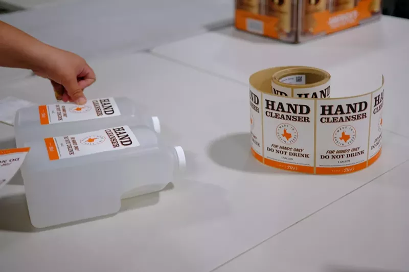 Image: It's made by Tito's — but under no circumstances should you drink the hand sanitizer.