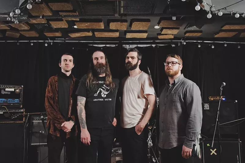 Image: Liam Betson, Chris Wilson, Patrick Stickles, and R.J. Gordon of Titus Andronicus.