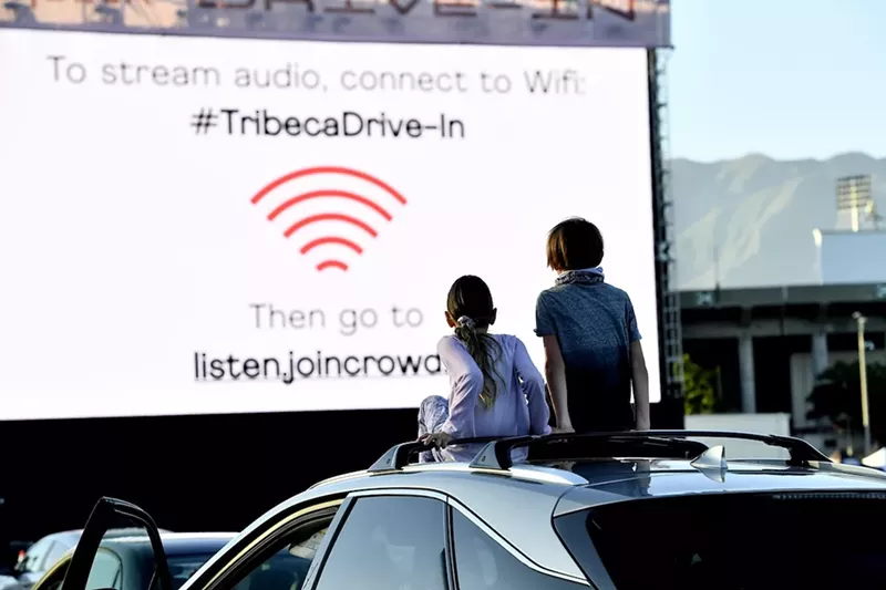 Image: The Tribeca Film Festival and Miami Dolphins have teamed up for a drive-in experience at the Hard Rock Stadium.