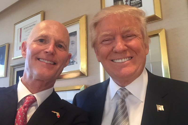 Image: Rick Scott and Donald Trump