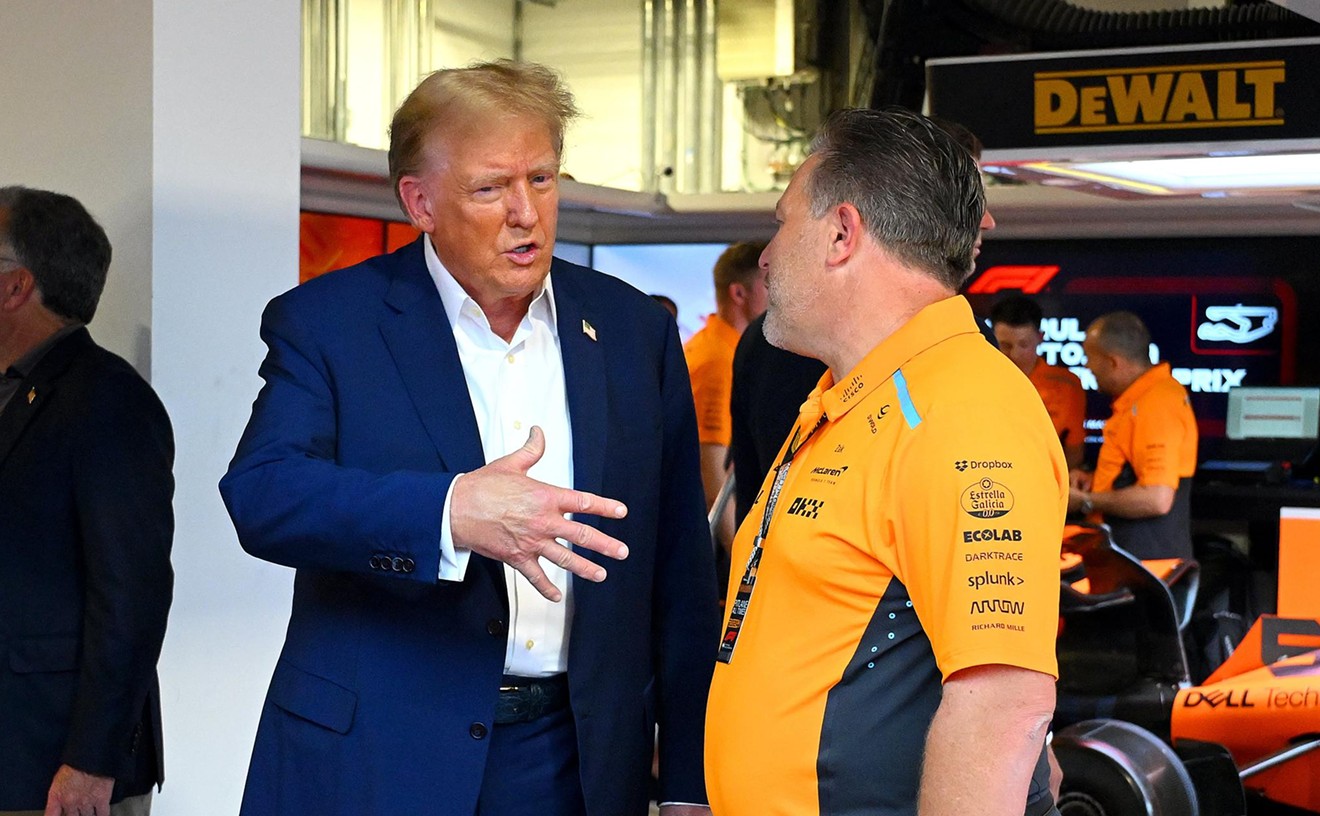 Trump Shows Up at Miami Grand Prix Despite Organizers' Decision to Shut Down Fundraiser