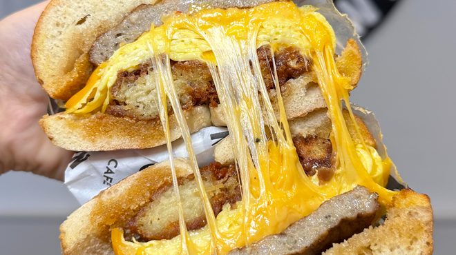 two cheesy bagels