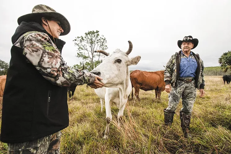 Fifth-generation Floridian Ron Bergeron has spent a lifetime advocating for Everglades restoration. See more photos of Bergeron at his ranch. - PHOTOS BY CANDACEWEST.COM