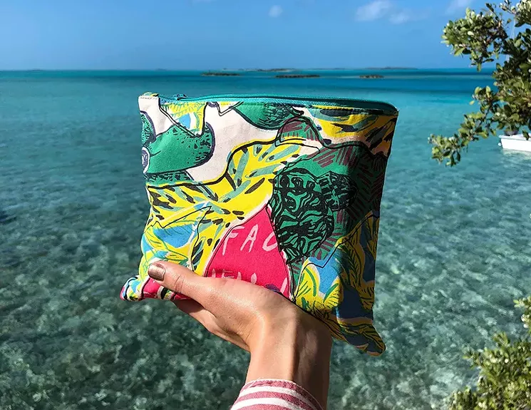Tranqui Prints offers its accessories line at pop-up shops across Miami. Follow @tranquiprints on Instagram to learn more. - COURTESY OF TRANQUI PRINTS