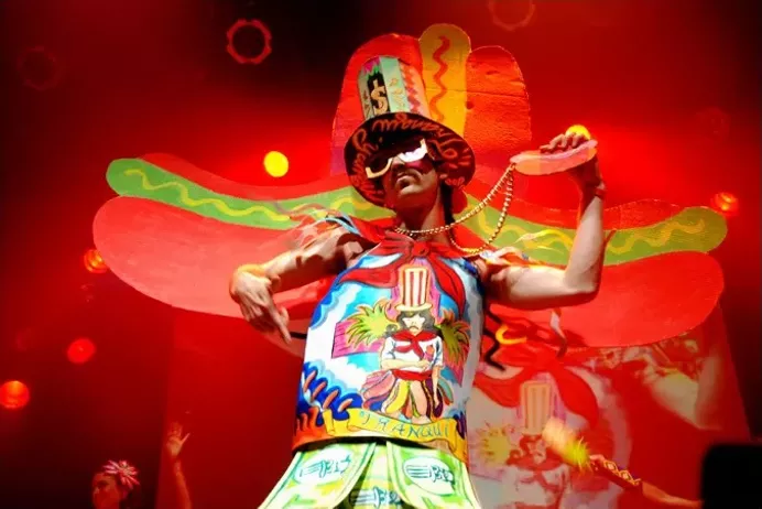 A shot from one of Tranqui Yanqui's performative installations in Buenos Aires. - PHOTO BY EUGENIA KAIS