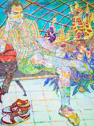 Hope Gangloff's Search at Suvarnabhumi Airport (2016). - COURTESY OF THIERRY GOLDBERG GALLERY