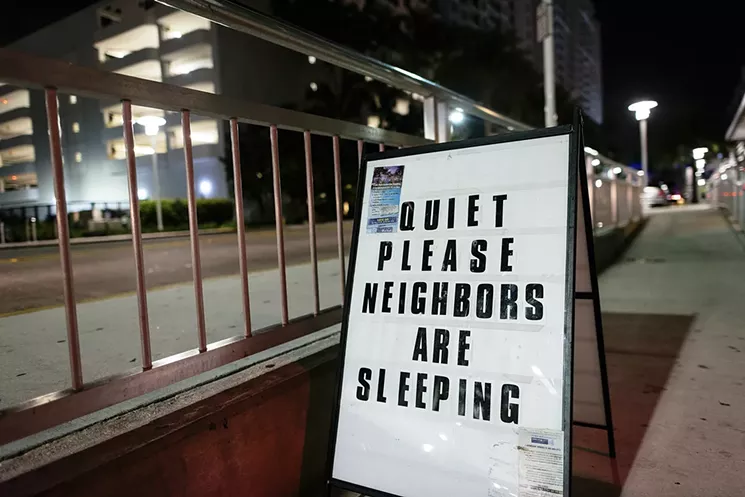 Purdy began posting these signs last year. - PHOTO BY KARLI EVANS / ALLSEEINGMEDIA.COM