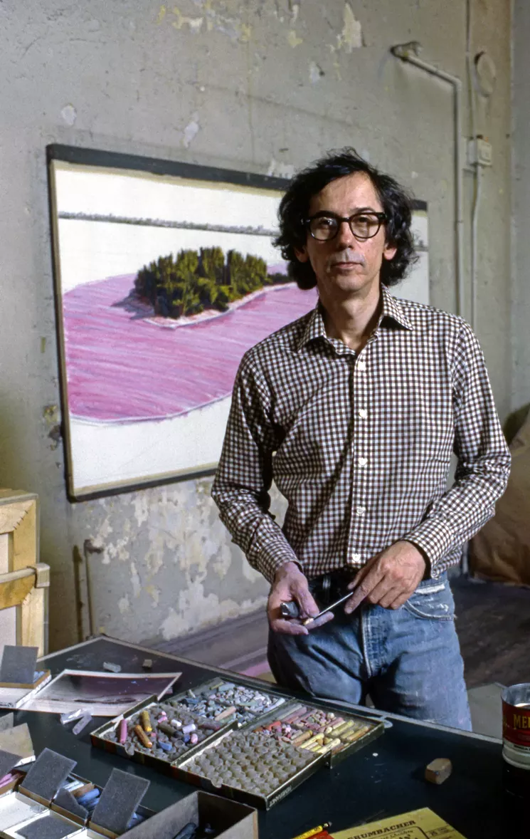 The exhibition includes photos documenting Christo and Jeanne-Claude's journey to create Surrounded Islands. - PHOTO BY WOLFGANG VOLZ