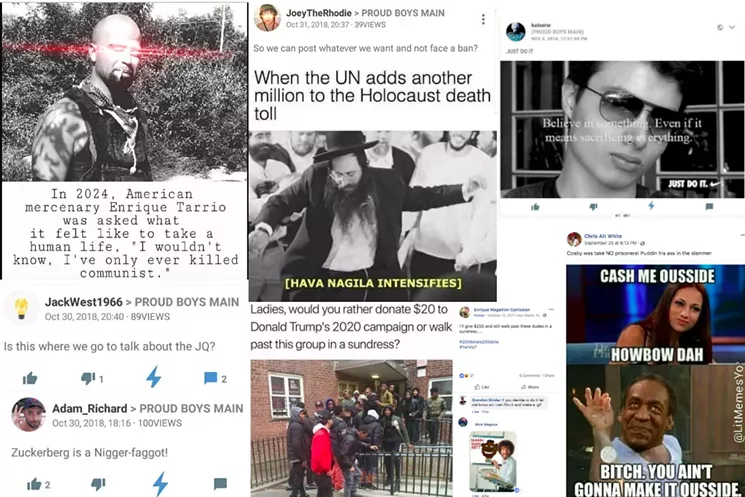 Proud Boys social media posts across various platforms, including private posts on Minds. See more of the Miami Proud Boys' social media posts here. - VIA SOCIAL MEDIA