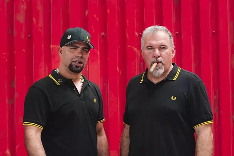 The leaders of the Miami Proud Boys, Enrique Tarrio (left) and Alex Gonzalez. See more of the Miami Proud Boys' social media posts here. - PHOTO BY KARLI EVANS