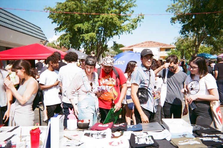 Shop for zines, apparel, and more at the West Kendall Zine Fest. - PHOTO BY NICOLE MIJARES