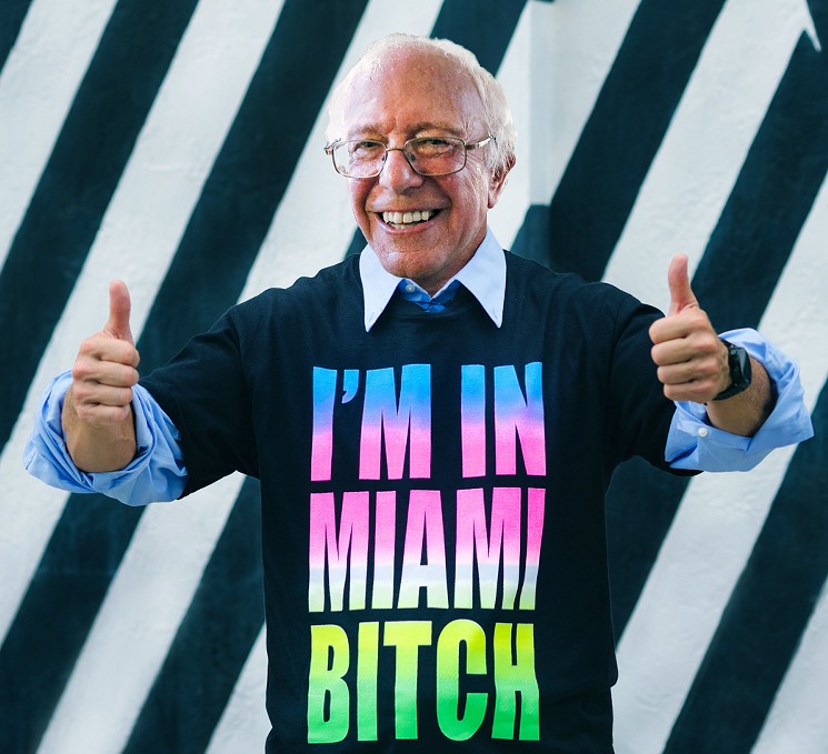 Bernie and all of the 2020 Democratic candidates are Miami bound. - KARLI EVANS AND WIN MCNAMEE FOR GETTY