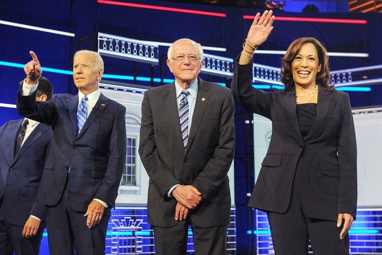 Joe Biden, Bernie Sanders, and Kamala Harris - WORLD RED EYE