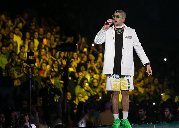 Bad Bunny at a recent performance in Miami - GEORGE MARTINEZ