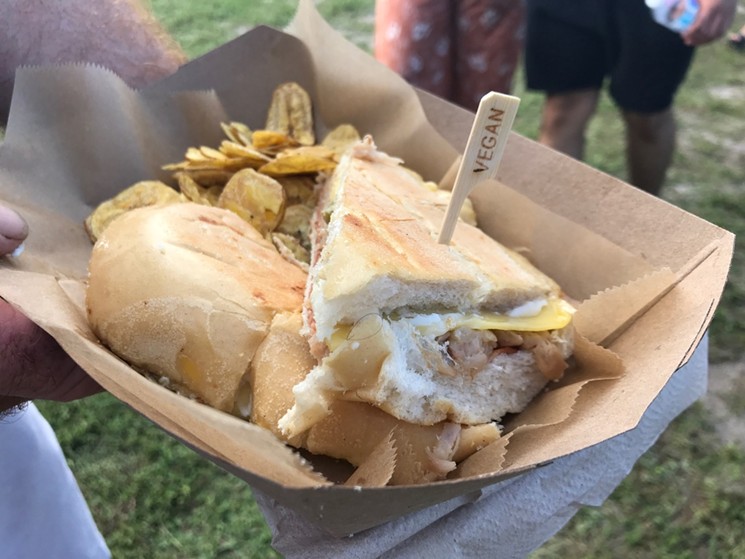 Vegan cubano. See more photos from Vegandale at the Historic Virginia Key Beach Park here. - LAINE DOSS