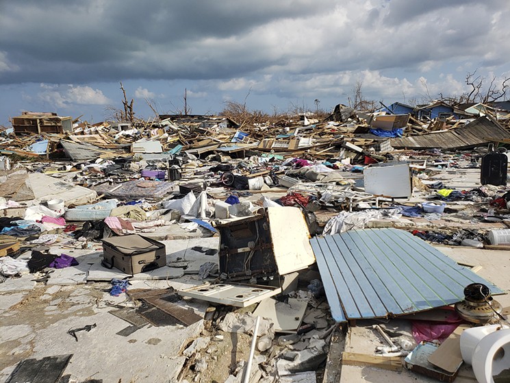 Devastation in the Mudd, a mostly Haitian shantytown. See more photos of the destruction on the Abaco Islands after Hurricane Dorian here. - PHOTO BY ZACHARY FAGENSON
