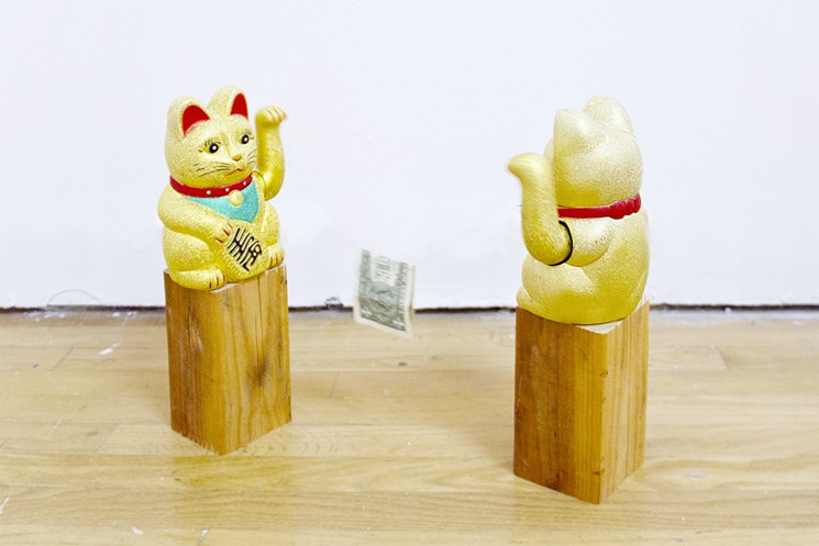 Lucky Competitive Cats by Nobutaka Aozaki will be one of the pieces on display at NADA Miami. - COURTESY OF CULTURAL COUNSEL