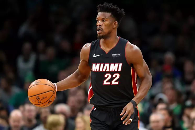 Jimmy Butler and the rest of your Miami Heat will take on the Pacers and 76ers at home this weekend. - PHOTO BY MADDIE MEYER / GETTY