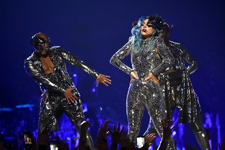 Lady Gaga performed her Las Vegas show, Enigma, in Miami Saturday night. - GETTY IMAGES FOR AT&T