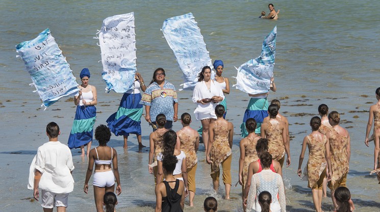 Houston Cypress of the Otter Clan of the Miccosukee Tribe of Indians performing during National Water Dance in 2018. - PHOTO COURTESY OF MITCHELL ZACHS