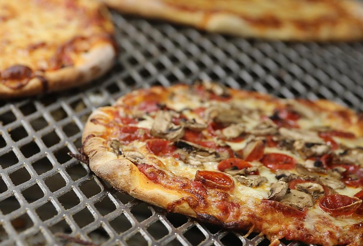 Pizzas cooling at Miami's Best Pizza. - PHOTO COURTESY OF MIAMI'S BEST PIZZA