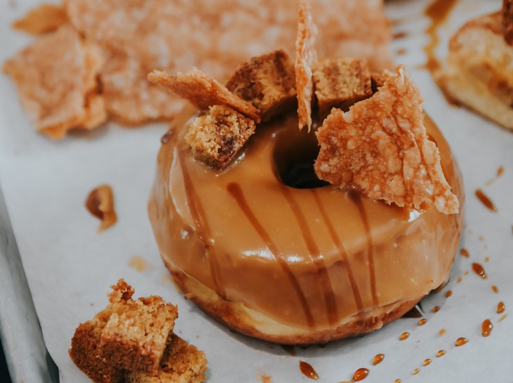 Mouthwatering bourbon-butterscotch doughnuts. - PHOTO COURTESY OF THE SALTY/DANIELLE MARGHERITE