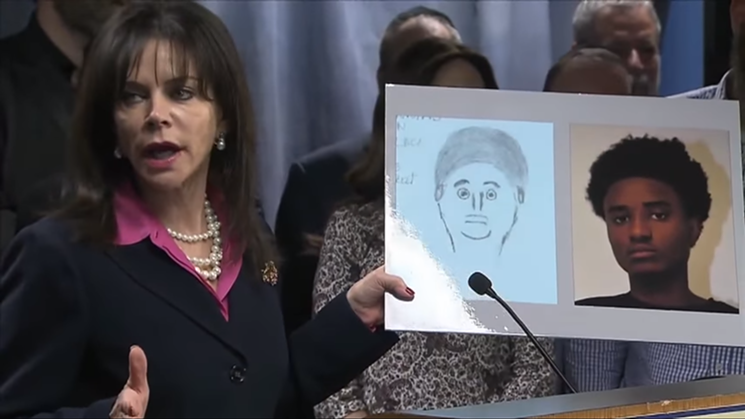 The evidence against Deandre Charles included a drawing that some called the "worst witness sketch in history." - COURTESY OF MIAMI-DADE STATE ATTORNEY'S OFFICE