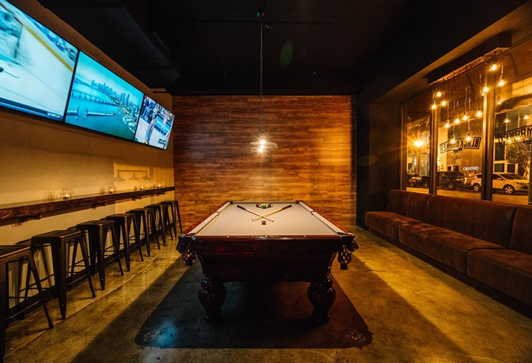 Watch the NBA Finals while playing pool at Blackmarket Miami. - PHOTO BY ALEXANDRIA GUERRA FOR BLACK MARKET MIAMI