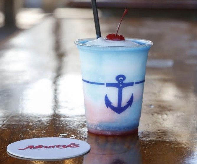 Drink Monty's swirly snarl while watching the NBA Playoffs. - PHOTO COURTESY OF MONTY'S RAW BAR