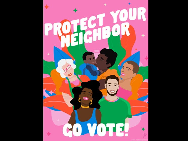 Miami advocacy groups created an art campaign to engage young voters. - ART BY LACI JORDAN / COURTESY OF AMPLIFIER