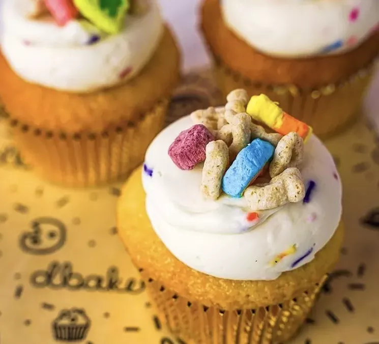 Grab some Irish luck with Lucky Charms-topped cupcakes at dbakers. - PHOTO COURTESY OF DBAKERS SWEET STUDIO