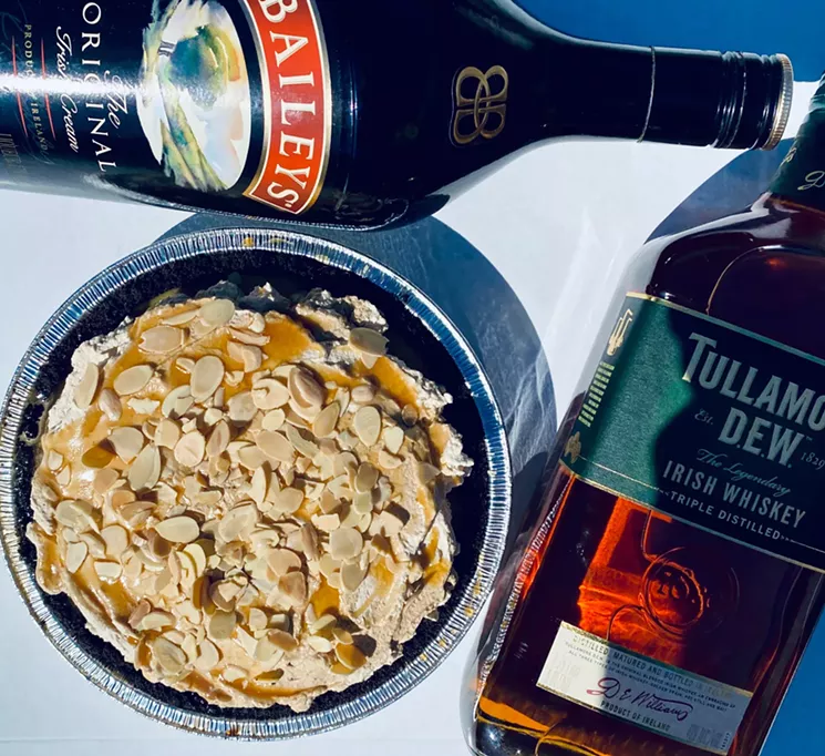 Get your Irish whiskey fix with a slice of Fireman Derek's Irish Car Bomb pie. - PHOTO COURTESY OF FIREMAN DEREK'S