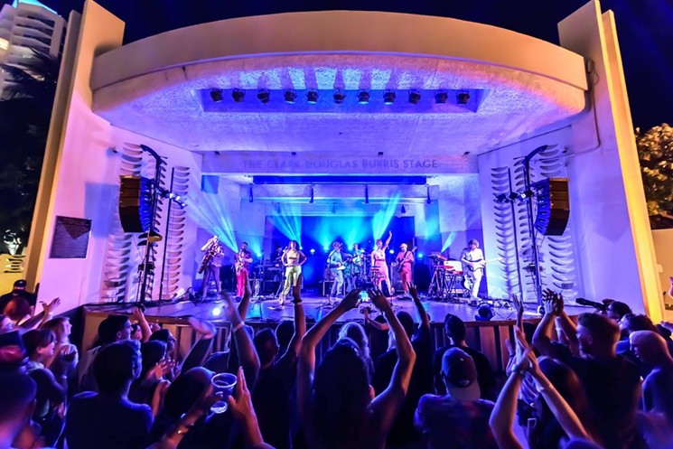 Turkuaz's performance at the North Beach Bandshell in April 2019. - PHOTO BY JASON KOERNER