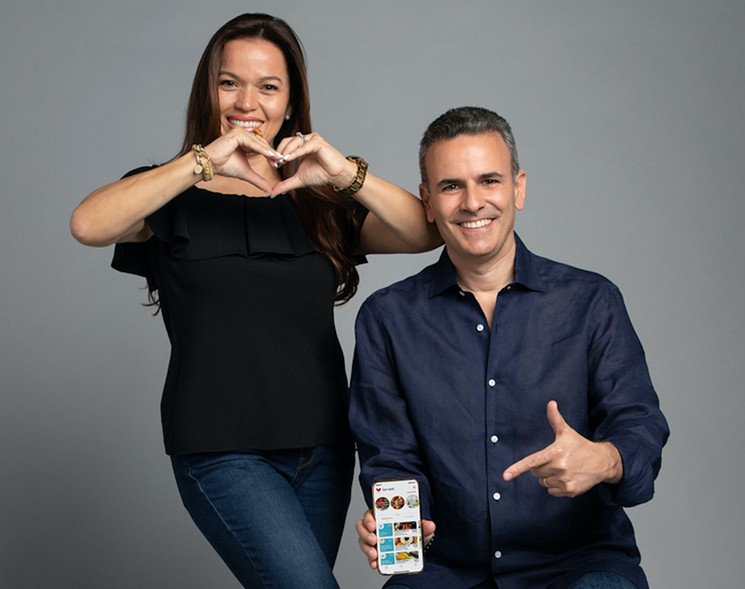 Monica and Rafael Garrido are the Coral Gables couple behind Lovvett, an app devoted to reducing food waste in Miami. - PHOTO COURTESY OF LOVVETT