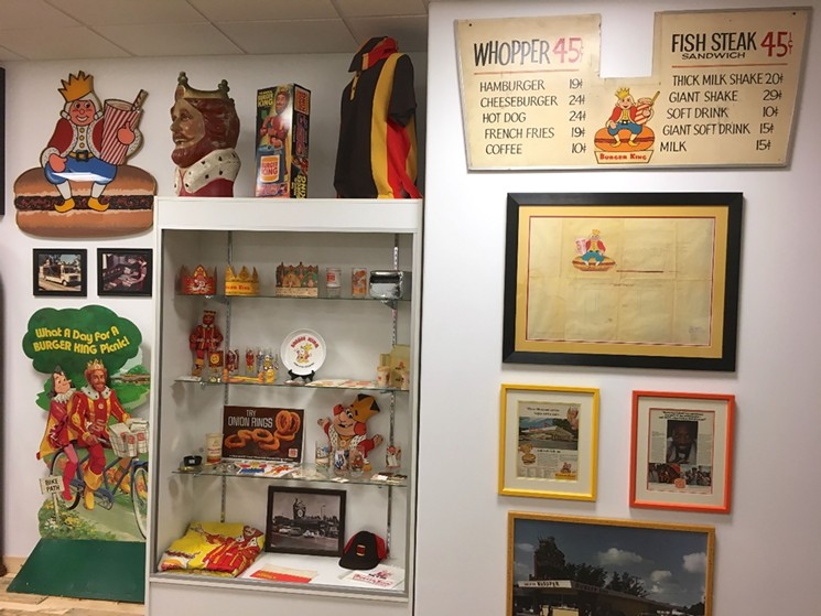 A collection of early Burger King memorabilia from the Burger Beast Museum. - PHOTO COURTESY OF BURGER BEAST
