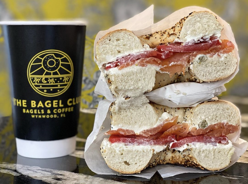 The Bagel Club Miami is known for its bagel sandwiches. - PHOTO COURTESY OF THE BAGEL CLUB MIAMI