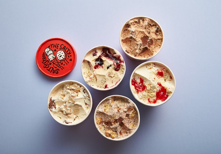 Salt & Straw se ha asociado con Salty para crear cinco nuevos sabores de helado para febrero. - FOTO CORTESÍA DE SAL Y PAJA