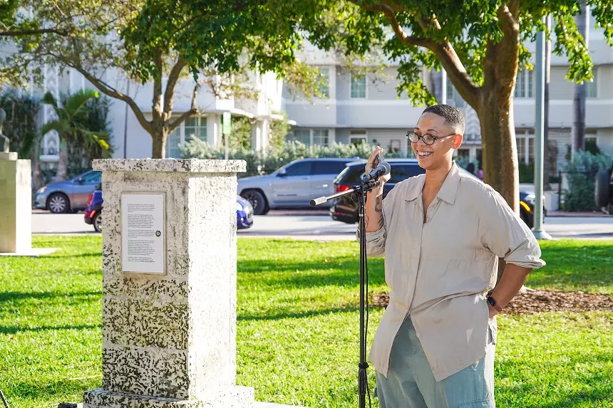 Artist Najja Moon shared recordings from friends remembering phrases their mothers would say. - PHOTO BY MICHAEL DEL RIEGO/COURTESY OF THE BASS