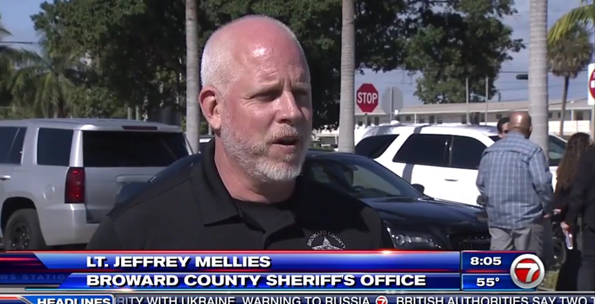 Broward Sheriff's Office Lt. Jeff Mellies - WSVN-TV (CHANNEL 7) SCREENSHOT