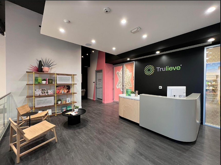 the interior of a Trulieve cannabis dispensary
