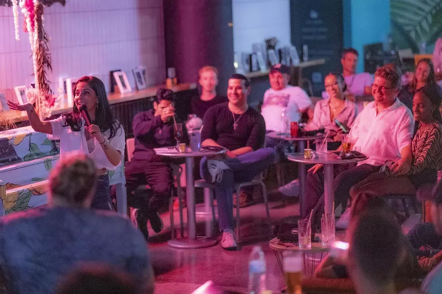 Lincoln Eatery hosts Laughs on Lincoln, where attendees can enjoy live entertainment with their food and drink. - PHOTO PERMISSION FROM LINCOLN EATERY